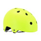 CASQUE VELO ADULTE AUVRAY URBAN JAUNE FLUO AVEC ECLAIRAGE INTEGRE SUR MOLETTE REGLABLE TAILLE 58-61 