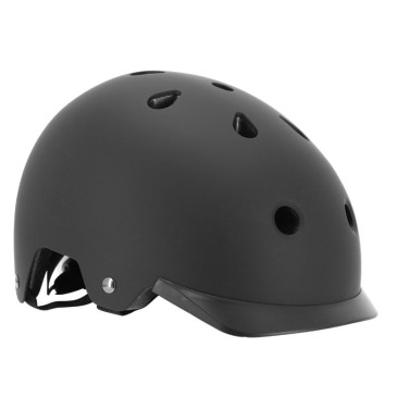 CASQUE VELO ADULTE AUVRAY URBAN NOIR AVEC ECLAIRAGE INTEGRE SUR MOLETTE REGLABLE TAILLE 54-58 