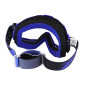 MOTOCROSS GOGGLES PROGRIP 3201 ATZAKI - BLUE CLEAR VISOR ANTI-SCRATCH/U.V. PROTECTIVE - FOR GLASSES WEARERS -APPROVED AC-10170