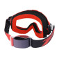 MOTOCROSS GOGGLES PROGRIP 3201 ATZAKI - RED CLEAR VISOR ANTI-SCRATCH/U.V. PROTECTIVE - FOR GLASSES WEARERS -APPROVED AC-10170