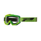 MASQUE/LUNETTES CROSS PROGRIP 3201 TR ATZAKI VERT ECRAN TRANSPARENT ANTI-RAYURES/ANTI U.V. COMPATIBLE AVEC PORT LUNETTES DE VUE (HOMOLOGUE CE-EN AC-12072 REV.1)