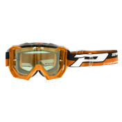 MOTOCROSS GOGGLES PROGRIP 3200 VENOM ORANGE - CLEAR LENS- LIGHT SENSITIVE ANTI-SCRATCH/U.V.PROTECTION/ANTI-FOG (APPROVED CE-EN-N° AC-96025 REV.2)