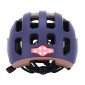 CASQUE VELO ADULTE AUVRAY URBAIN SAFE MARINE/MARRON DOUBLE IN-MOLD AVEC ECLAIRAGE INTEGRE AIMANTE USB TAILLE 56-59 REGLAGE MOLETTE 3700807709362