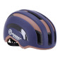 CASQUE VELO ADULTE AUVRAY URBAIN SAFE MARINE/MARRON DOUBLE IN-MOLD AVEC ECLAIRAGE INTEGRE AIMANTE USB TAILLE 56-59 REGLAGE MOLETTE 3700807709362