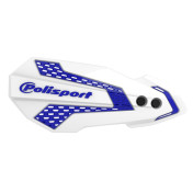 POLISPORT OPEN HANDGUARDS - MX FLOW FOR YAMAHA 125, 250 YZ, 250, 450 YZF, 125, 250, 450 WR 2008>White/blue 5604415124860