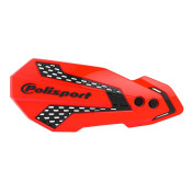 POLISPORT OPEN HANDGUARDS - MX FLOW FOR HONDA 250 CR 2007>, 250 CRF 2020>, 450 CRF 2009> Red/Black 5604415124891