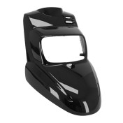 FRONT FAIRING FOR SCOOT MBK 50 BOOSTER 2004>/YAMAHA 50 BWS 2004> GLOSS BLACK 3700948055953