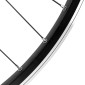 ROUE VTC 700X35 M240 AVANT ALU NOIRE RENFORCE MOYEU MICHE MAGNUM NOIR BLOCAGE SPECIAL LOUEUR (JANTE DOUBLE PAROI AVEC OEILLETS-RAYONNAGE INOX) JANTE 19C 32 RAYONS 3700948277300