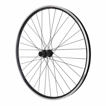 ROUE VTC PATIN BLOCAGE 700 x 35 - 28" M260 ARRIERE NOIR RENFORCE MOYEU SHIMANO QC300 NOIR CASSETTE 10/9V JANTE 19C 32 RAYONS NOIRS - POIDS MAX 130KGS 3700948277294