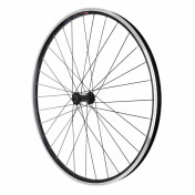 ROUE VTC 700X35 M240 AVANT ALU NOIRE RENFORCE MOYEU MICHE MAGNUM NOIR BLOCAGE SPECIAL LOUEUR (JANTE DOUBLE PAROI AVEC OEILLETS-RAYONNAGE INOX) JANTE 19C 32 RAYONS 3700948277300