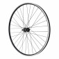 ROUE VTC 700X35 ER10 ARRIERE ALU NOIRE RENFORCE MOYEU ROUE LIBRE NOIR BLOCAGE (JANTE DOUBLE PAROI AVEC OEILLETS) JANTE 19C 32 RAYONS NOIRS 3700948277348
