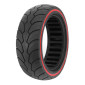 PNEU TROTTINETTE 8.5 X 2.50 NOIR LISERET ROUGE - PNEU PLEIN (POUR DUALTRON ET AUTRES) 7427255408949