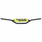 GUIDON MOTO CROSS STAR BAR MX/ENDURO ALU 2014 T6 DIAM 22,2mm L800mm H86mm NOIR AVEC BARRE DE RENFORT/MOUSSE JAUNE 3700948149607