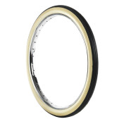 TYRE FOR MOPED 19'' 1.75-19 (1 3/4-19) HUTCHINSON Ribbed SOLEX TT 21B REINF - BLACK/WHITE 3248382092511