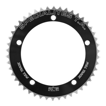 PLATEAU PISTE 5BRA D.144 TA FULL TRACK 46DTS NOIR ALU 7075 POUR CHAINE 3.17mm (1"1/8) 3662458005289