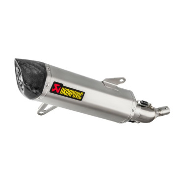 POT MAXISCOOTER AKRAPOVIC POUR YAMAHA 250 XMAX 2017>2020, 300 XMAX 2017>2020 (SILENCIEUX SEUL SILVER) (S-Y3SO1-HRSS/1) (HOMOLOGUE CE) 3831113585460