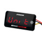 THERMOMETER DIGITAL/VOLTMETER - VOCA RACE FASTER SLIM TOUCH - FOR COOLING CIRCUIT LIQUID 0-120°C RED LEDS WARNING. 3700948276228