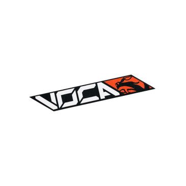 AUTOCOLLANT/STICKER VOCA RACING 110x40 mm ORANGE (VENDU A L'UNITE) 3700948276389