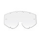 ECRAN MASQUE/LUNETTES CROSS PROGRIP POUR MODELE 3309 TR RAPID TRANSPARENT - ANTI-BUEE/ANTI-RAYURES/ANTI-U.V.