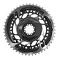 PLATEAU ROUTE DIRECT MOUNT POUR SRAM ORIGINE 50/37DTS INTERIEUR+EXTERIEUR RED 2x12V. ALU NOIR 0710845825774