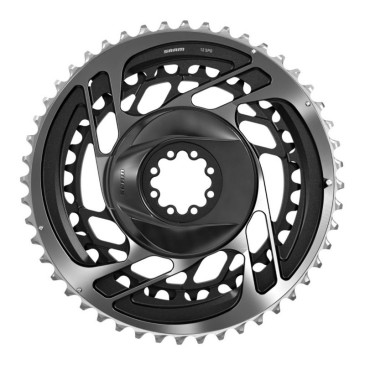 PLATEAU ROUTE DIRECT MOUNT POUR SRAM ORIGINE 50/37DTS INTERIEUR+EXTERIEUR RED 2x12V. ALU NOIR 0710845825774