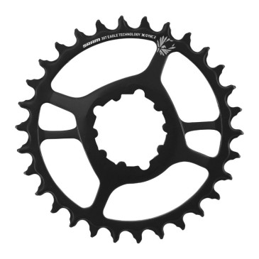 PLATEAU VAE/E-BIKE DIRECT MOUNT SRAM X-SYNC2 11/12V. ACIER 30DTS MONO NOIR BOOST OFFSET 3mm 0710845820847