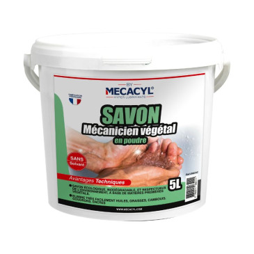 SAVON MAIN ATELIER VEGETAL MECACYL BIOLOGIQUE POT 5L (VENDU A L'UNITE)