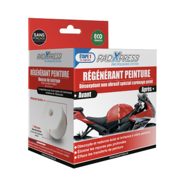 REGENERANT PEINTURE MOTO MECACYL PADXPRESS CARENAGES ET RESERVOIR PRET A L'EMPLOI LIVREE SANS PLATEAU (VENDU A L'UNITE) 3760299740281