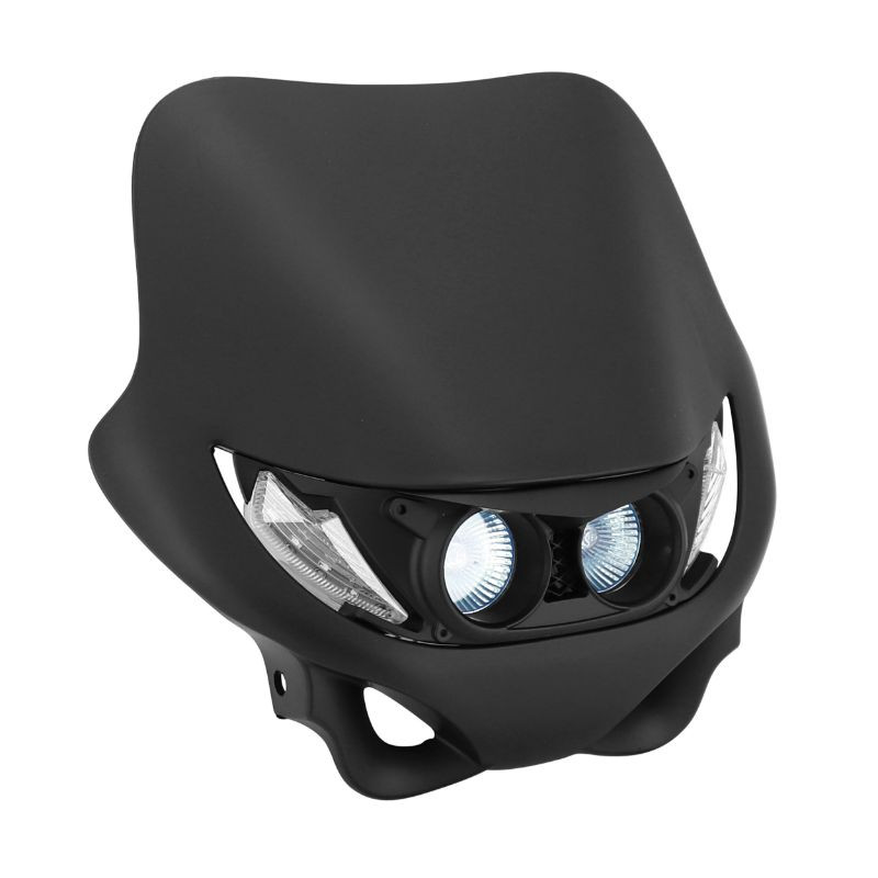 PLAQUE PHARE/TETE DE FOURCHE 50 A BOITE REPLAY ENDURO 2 A LEDS