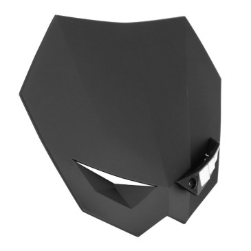 PLAQUE NUMERO/TETE DE FOURCHE 50 A BOITE UNIVERSEL REPLAY RIVALE FLASH NOIR MAT AVEC ECLAIRAGE LED (AVEC FIXATIONS)** 3700948258408