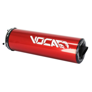 SILENCER FOR 50cc MOTORBIKE VOCA RD 30200 RED FOR ROOKIE, CHROMED, SCR, MK, BARIKIT 3700948183632