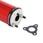 SILENCER FOR 50cc MOTORBIKE VOCA RD 30200 RED FOR ROOKIE, CHROMED, SCR, MK, BARIKIT 3700948183632
