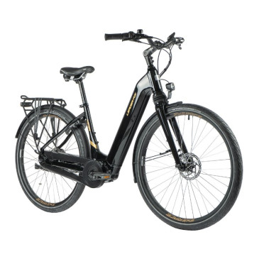 VELO ELECTRIQUE/VAE CITY 28 LEADER FOX NEBA 2023 MIXTE NOIR 8V SHIMANO NEXUS MOTEUR CENTRAL BAFANG M420 36V 80Nm BATTERIE 15Ah (20'' - H52cm - TAILLE L - POUR ADULTE DE 178cm à 185cm)