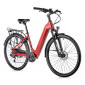 VELO ELECTRIQUE/VAE CITY 28 LEADER FOX NARA 2023 MIXTE ROUGE 7V MOTEUR ROUE AR BAFANG 36V 45Nm BATTERIE 15Ah (16,5'' - H43cm - TAILLE S - POUR ADULTE DE 158cm à 168cm)