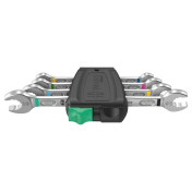 CLE MIXTE/PLATE DOUBLE WERA 6005 JOKER DIAM 6 A 13 mm CHROME MOLY (SET 4 PIECES) -MARQUE ALLEMANDE POUR LES ATELIERS- 4013288224750