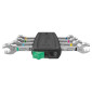 WERA 6005 JOKER -SET OF 4 DOUBLE OPEN ENDED WRENCH Ø 6 > 13 mm CHROME MOLY German tools for workshop 4013288224750