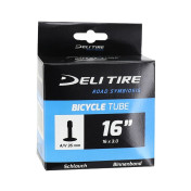 INNER TUBE FOR BICYCLE 16 x 3.00 DELI SCHRADER VALVE (70-305)