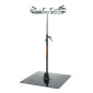 PIED D'ATELIER DE REPARATION VELO PROFESSIONNEL OPUS DOUBLE SUPPORTE 50KGS SUR CHAQUE BRAS -AVEC PLAQUE METAL AU SOL 8013271347356