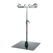 PIED D'ATELIER DE REPARATION VELO PROFESSIONNEL OFFICINE PAROLIN OPUS DOUBLE SUPPORTE 50KGS SUR CHAQUE BRAS -AVEC PLAQUE METAL AU SOL -GIST- 8013271347356