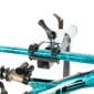 PIED D'ATELIER DE REPARATION VELO PROFESSIONNEL OPUS DOUBLE SUPPORTE 50KGS SUR CHAQUE BRAS -AVEC PLAQUE METAL AU SOL 8013271347356