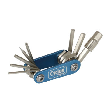 OUTIL MULTIFONCTION CYCLUS 9 FONCTIONS CLE ALLEN 2/2.5/3/4/5/6/8 + TOURNEVIS PLAT ET CRUCIFORME + torx T25 4250968701891
