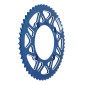 REAR CHAIN SPROCKET FOR BETA 50 RR ENDURO 2006>2018, 50 RR MOTARD 2005>2018 420 53 Teeth ALU CNC BLUE Ø 100/120/8.5) -STAGE 6-