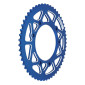 REAR CHAIN SPROCKET FOR DERBI 50 SENDA DRD, DRD PRO 420 53 Teeth ALU CNC BLUE (102/124.5/8.5) -STAGE 6- 4260405319589