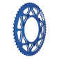 REAR CHAIN SPROCKET FOR DERBI 50 SENDA DRD, DRD PRO 420 53 Teeth ALU CNC BLUE (102/124.5/8.5) -STAGE 6-