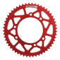 REAR CHAIN SPROCKET FOR DERBI 50 SENDA DRD, DRD PRO 420 53 Teeth ALU CNC RED (102/124.5/8.5) -STAGE 6- 4260405319602