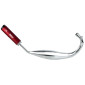 EXHAUST FOR 50cc MOTORBIKE- TECNIGAS XS 2 CHROME FOR DERBI 50 SENDA 2000> (LOW MOUNTING) ( red silencer)