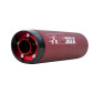 EXHAUST FOR 50cc MOTORBIKE- TECNIGAS XS 2 CHROME FOR DERBI 50 SENDA 2000> (LOW MOUNTING) ( red silencer)