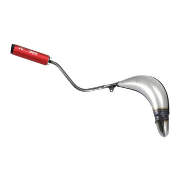 EXHAUST FOR 50cc MOTORBIKE- TECNIGAS E-NOX EVO 2 FOR BETA 50 RR 2016> EURO 4, 50 RR 2012>2017 EURO 3 (Right mounting) ( red silencer) 8435521108454