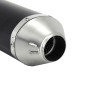 POT MOTO LEOVINCE LV ONE EVO ACIER INOX POUR KTM 125 DUKE 2021>2022, 390 DUKE 2021>2022 NOIR (COUPELLE CARBONE) (HOMOLOGUE CE) -REF 14393EB- 8057168864021