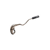 EXHAUST FOR 50cc MOTORBIKE- YASUNI CROSS ML VARNISHED FOR DERBI 50 DRD, X-RACE, X-TREME R/GILERA 50 RCR, SMT/APRILIA 50 RX, SX (TOP MOUNTING/ LEFT) (BLACK SILENCER) -TUB807TB-94- 8404008063609